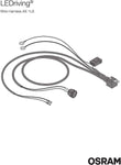 OSRAM LEDriving WIRE HARNESS AX 2LS, wiring harness for car light strips, light bar wiring harness kit, cable set for installing two light sources, adapter for car headlights