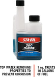 STA-BIL 360 Marine Ethanol Treatment and Fuel Stabilizer - Prevents Corrosion - Helps Clean Fuel System For Improved In-Season Performance - Treats Up To 1,280 Gallons, 1 Gallon. (22250), Gold