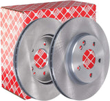 febi bilstein 08129 Brake Disc Set (2 Brake Disc) front, internally ventilated, No. of Holes 5