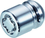 25000SU Wheel Lock Nuts SU M12 x 1,5, radius seat, Overall length 29,9 mm, Hex size 19mm, Key diameter 27,7 mm