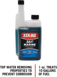 STA-BIL 360 Marine Ethanol Treatment and Fuel Stabilizer - Prevents Corrosion - Helps Clean Fuel System For Improved In-Season Performance - Treats Up To 1,280 Gallons, 1 Gallon. (22250), Gold