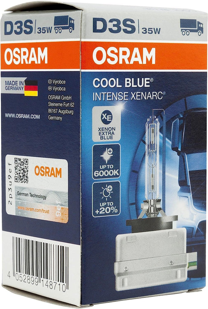 OSRAM XENARC COOL BLUE INTENSE D3S HID xenon arc tubes, discharge