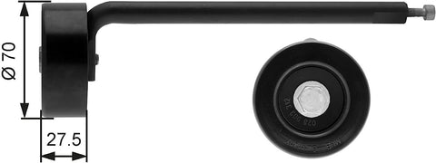 Gates T39088 Tensioner Pulley, Ribbed Drive Belt