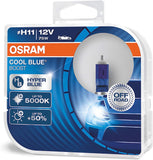 Osram 62210CBH-HCB Cool Hyper Plus Off Road Headlamp Bulb, Blue, 12 V, OFFROAD-Only, Set of 2