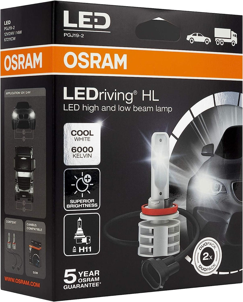 OSRAM 67210CW LEDriving® HL Gen2, ≜H7, LED High/Low Beam Lamps, Off-ro –  BFC Motor Parts