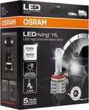 OSRAM 67210CW LEDriving® HL Gen2, ≜H7, LED High/Low Beam Lamps, Off-road only, non ECE, Folding Carton box (2 units), white