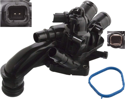 febi bilstein 107657 Thermostat with housing, seal and temperature switch , 1 piece