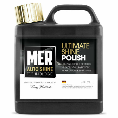 Mer Ultimate Shine Polish Wax Car Painwork Cleaner Protector Restorer 500ml