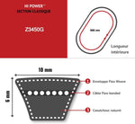 Z34.5 Gates INDUSTRIAL V-BELT (9001-20345) OE QUALITY