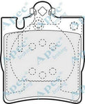 AUTOMOTIVE POWER EQUIPMENT CO PAD1080 Brake Pad