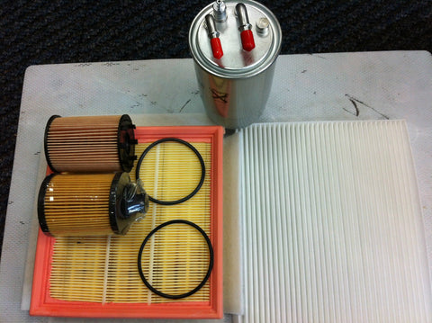 VAUXHALL CORSA D 1.3CDTi SERVICE KIT OIL/AIR/FUEL/CABIN FILTER MANN BRAND 06 ON