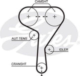 Gates KP25603XS, Gates Timing Belt Kit with Water Pump KP25603XS
