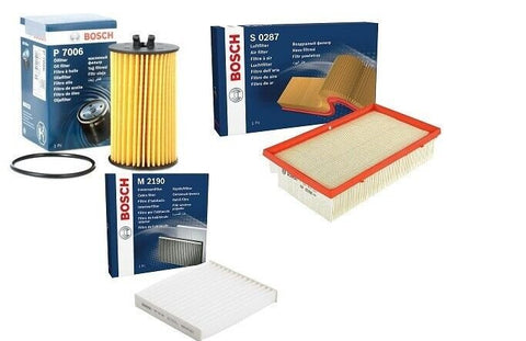 SERVICE KIT FOR  VAUXHALL CORSA E 1.2 MK4 OIL/AIR/CABIN FILTER + SUMP PLUG BOSCH
