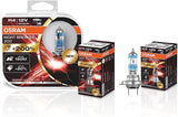 OSRAM NIGHT BREAKER 200, H4, +200% more brightness, halogen headlight lamp, 64193NB200-HCB, 12V, Duo Box (2 lamps)