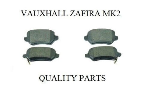 VAUXHALL ZAFIRA MK2 1.9 CDTi REAR BRAKE DISC PADS NEW SET 2005-2010