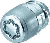24195SL Wheel Lock Nuts SL (Ultra High Security) M12 x 1,5, cone seat, Overall length 32,5 mm, Hex size 21mm, Key diameter 28,8 mm