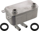 febi bilstein 100126 Oil Cooler for automatic transmission, with seal rings, pack of one