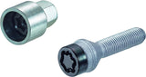 27231SUB Wheel Lock Bolts Black SUB M14 x 1,25, cone seat, shaft length 47,0 mm, Overall length 70,5 mm, Hex size 17mm, Key diameter 25,8 mm
