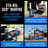 STA-BIL 360 Marine Ethanol Treatment and Fuel Stabilizer - Prevents Corrosion - Helps Clean Fuel System For Improved In-Season Performance - Treats Up To 1,280 Gallons, 1 Gallon. (22250), Gold