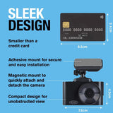 Ring Automotive RSDCR1000 Rearview Smart Dash Cam Full HD 1080p 30fps rear car camera dashcam, BLACK