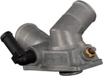 febi bilstein 33486 Thermostat Housing with temperature switch and seal, pack of one