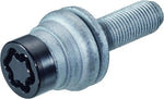 26002SUB Wheel Lock Bolts Black SUB M12 x 1,25, flat seat, total length 63,0 mm, Overall length 63,0 mm, Hex size 17mm, Key diameter 25,8 mm