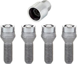 27169SU Wheel Lock Bolts SU M12 x 1,25, cone seat, shaft length 29,2 mm, Overall length 52,8 mm, Hex size 19mm, Key diameter 25,8 mm