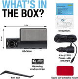 Ring Automotive RSDCR1000 Rearview Smart Dash Cam Full HD 1080p 30fps rear car camera dashcam, BLACK