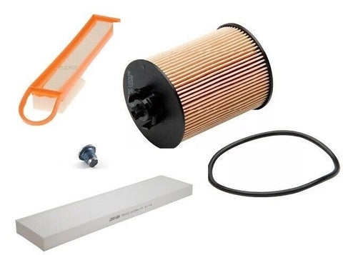 SERVICE KIT FOR MINI COOPER 1.6 PETROL R56 OIL/AIR/CABIN/ SUMP NUT + OIL 5 LTR