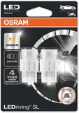 OSRAM LEDriving® SL, ≜ W21W, White 6000K, LED signal lamps, Off-road only, non ECE, Double Blister