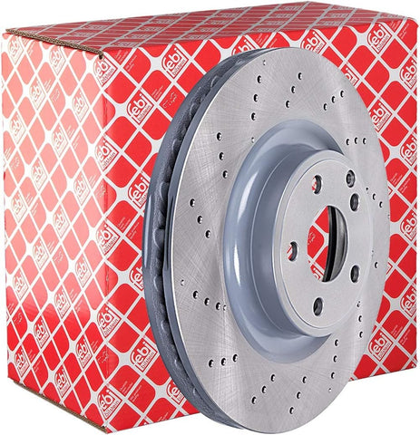 febi bilstein 44008 Brake Disc (1 Brake Disc) front, perforated / internally ventilated, No. of Holes 5