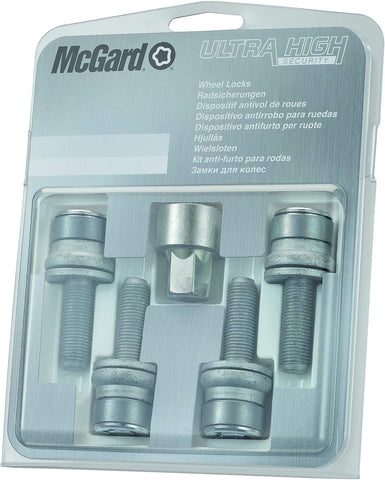 26002SL Wheel Lock Bolts SL (Ultra High Security) M12 x 1,25, flat seat, shaft length 34,5 mm, Overall length 60,2 mm, Hex size 17mm, Key diameter 28,6 mm