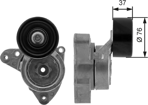 Gates T38278 Tensioner Pulley, Ribbed Drive Belt