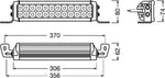 OSRAM LEDriving LIGHTBAR VX250-CB, LED driving lights for near and far field lighting, combo, 2100 lumens, light beam up to 170 m, LED light bar 12V/24V, ECE approval