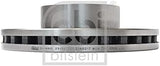 febi bilstein 29154 Brake Disc without ABS pulse ring (1 Brake Disc) front, internally ventilated