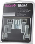 27226SUB Wheel Lock Bolts Black SUB M14 x 1,25, cone seat, shaft length 27,9 mm, Overall length 50,5 mm, Hex size 17mm, Key diameter 25,8 mm