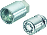 24193SU Wheel Lock Nuts SU 1/2 x 20, cone seat, Overall length 32,5 mm, Hex size 19mm, Key diameter 27,7 mm
