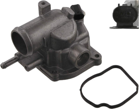 febi bilstein 38817 Thermostat Housing with sensor, seal and thermostat, pack of one
