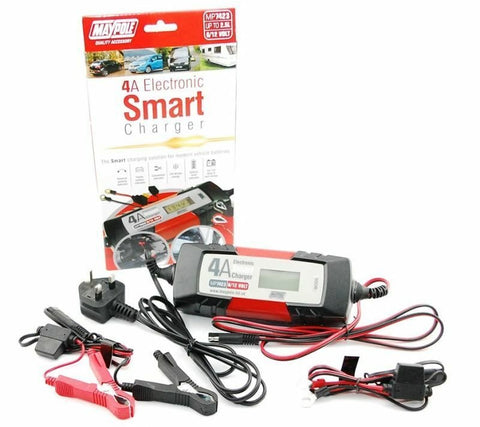 Maypole MP7423 Intelligent Battery Charger - 4A - 6V/12V