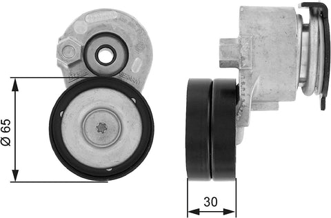 Gates T38428 Tensioner Pulley, Ribbed Drive Belt