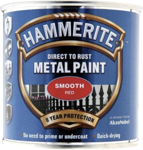 Hammerite HMMSFR250 - Direct to Rust Smooth Finish Red 250ml