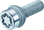 28020SU Wheel Lock Bolts SU M14 x 1,5, radius seat, shaft length 31,8 mm, Overall length 57,4 mm, Hex size 17mm, Key diameter 25,8 mm