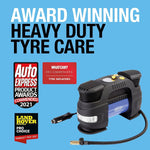 Ring RAC830 12V Rapid Digital Tyre Inflator for Large Tyres, Preset Function, Adaptor Set and Storage Case