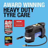 Ring RAC830 12V Rapid Digital Tyre Inflator for Large Tyres, Preset Function, Adaptor Set and Storage Case
