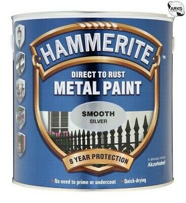 Hammerite 572 SMOOTH METAL PAINT SILVER 2.5L