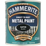 Hammerite MTL. PAINT SATIN BLACK 750ML
